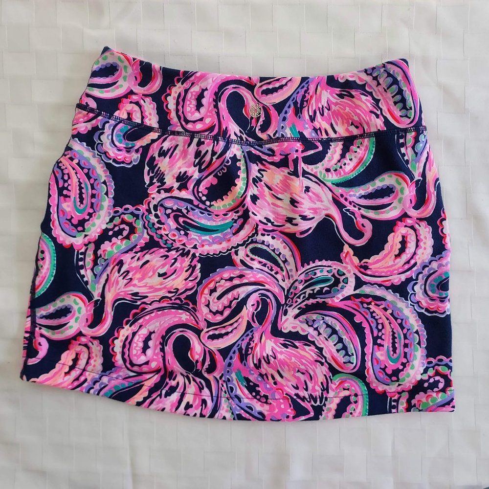 Lilly Pulitzer Luxletic Monica Skort Flock to the Top *HTF RETIRED PRINT*